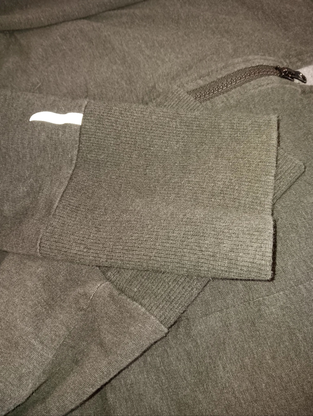 Mondetta Olive Green Hooded Zip Utility Hoodie - Picture 8 of 9